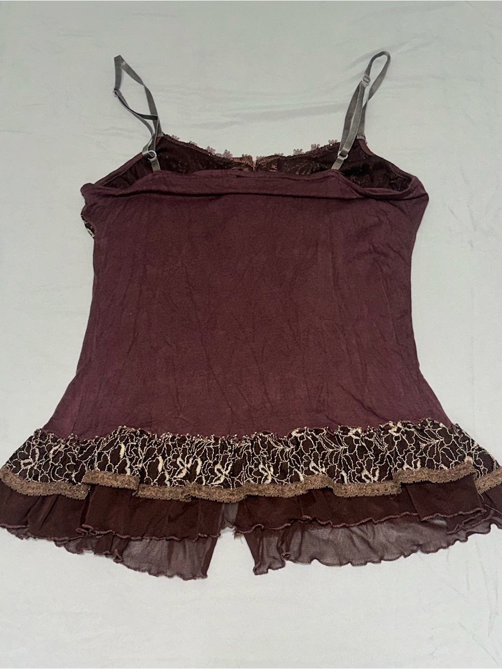 Pretty Angel Women’s L Y2K Fairy Bohemian Lace Corset Tank Grunge Whimsy Goth - Picture 5 of 12